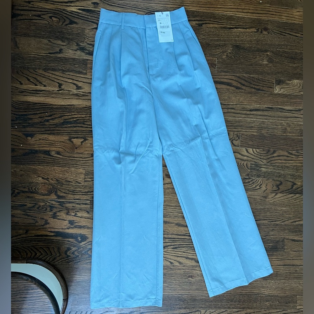Baby blue Zara trousers